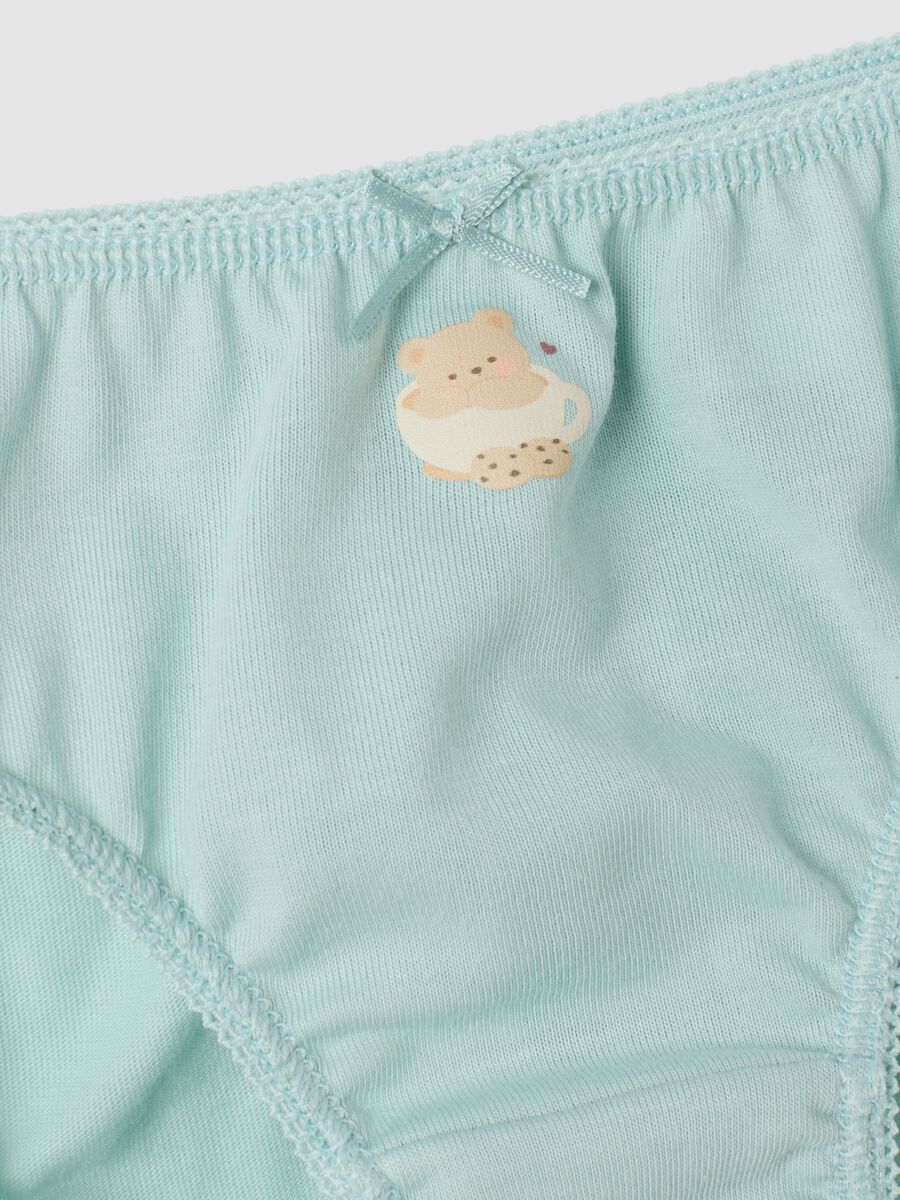 5er-Pack Slips in Multicolor aus reiner Bio-Baumwolle f&uuml;r Baby- und M&auml;dchen_2