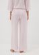 Rosa Pyjamahose aus reiner Viskose mit Blumenmuster_2