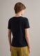 Black pure cotton V-neck regular fit T-shirt_3