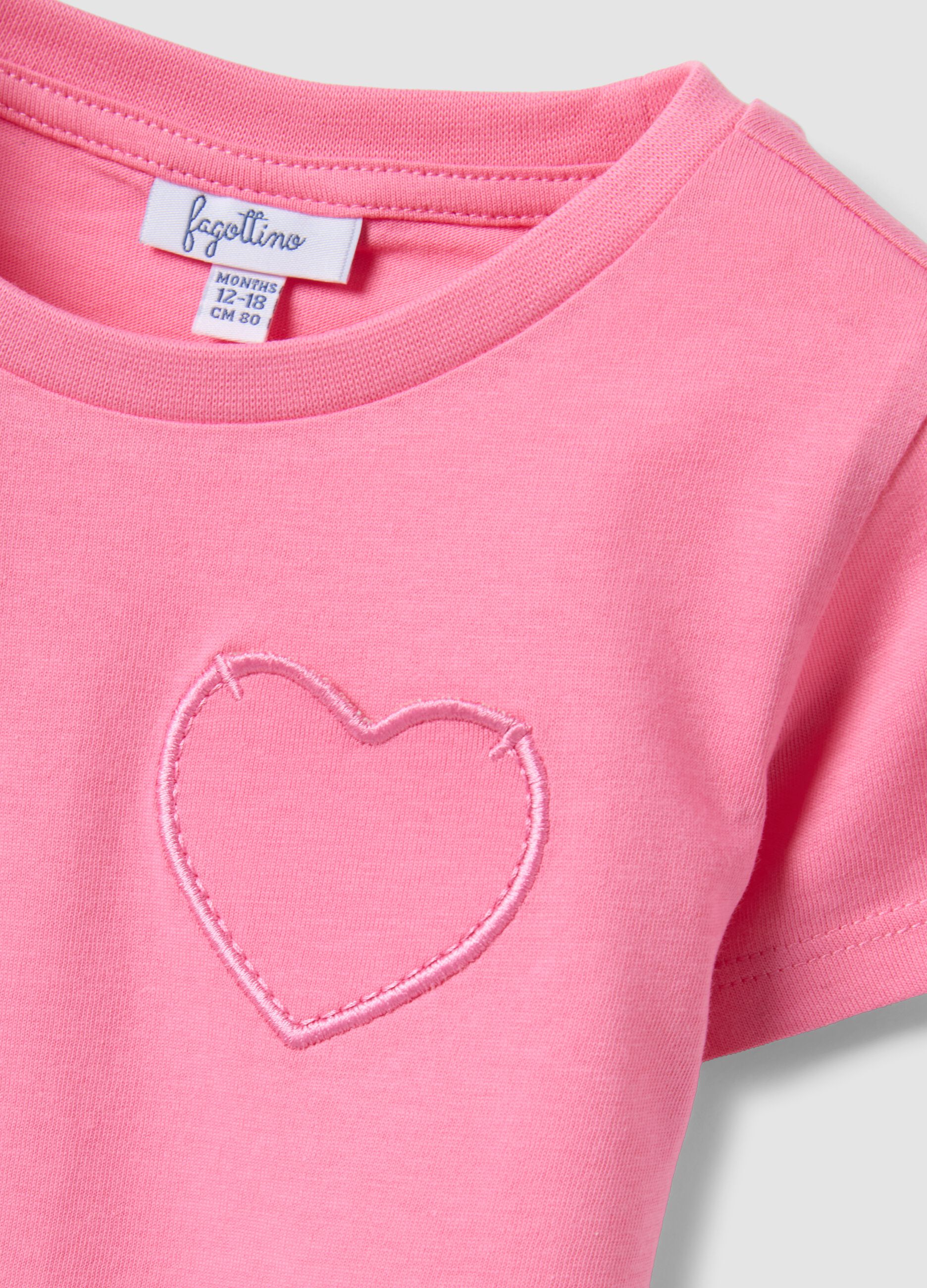 Mehrfarbiges 2er-Pack T-Shirts aus reiner Baumwolle f&uuml;r Baby-M&auml;dchen