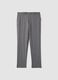 Pantaloni formali grigi in viscosa elasticizzata slim fit_4