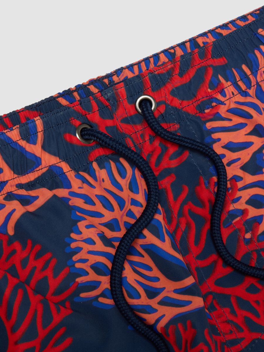 Multicolour coral-print boxer swim shorts_5