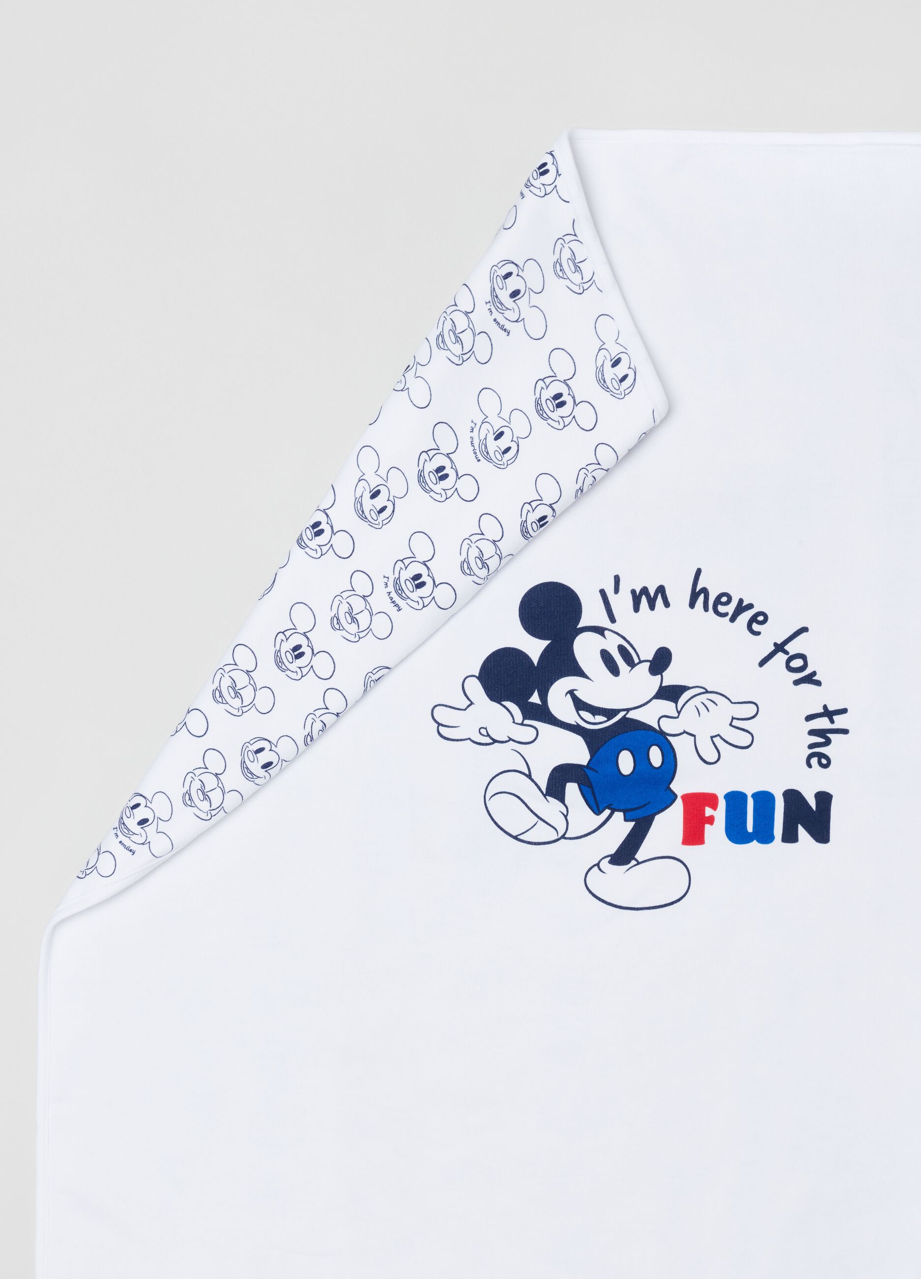 Manta de algodón con estampado Disney Baby Mickey