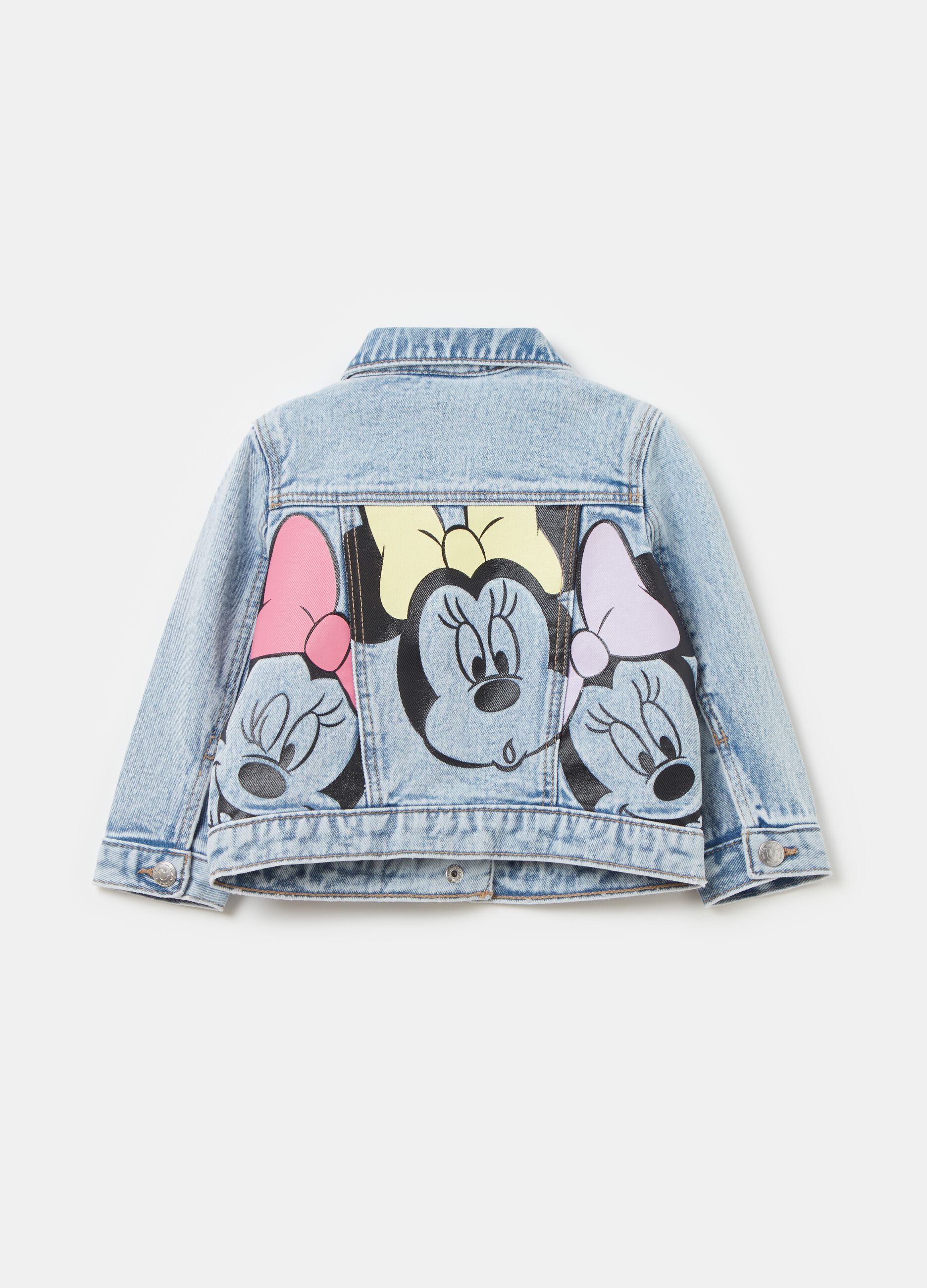Denim jacket with Minnie Mouse print