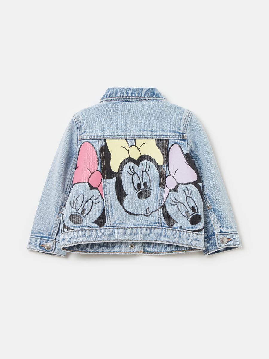 Denim jacket with Minnie Mouse print_1