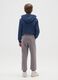 Boys' pure cotton grey joggers regular fit_1