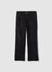 Weit geschnittene Jeans aus schwarzem Stretch-Baumwolle_4