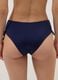 Blue bikini bottoms in stretch fabric with side ties_2