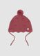Cappello rosa in puro cotone organico jacquard traforato_0