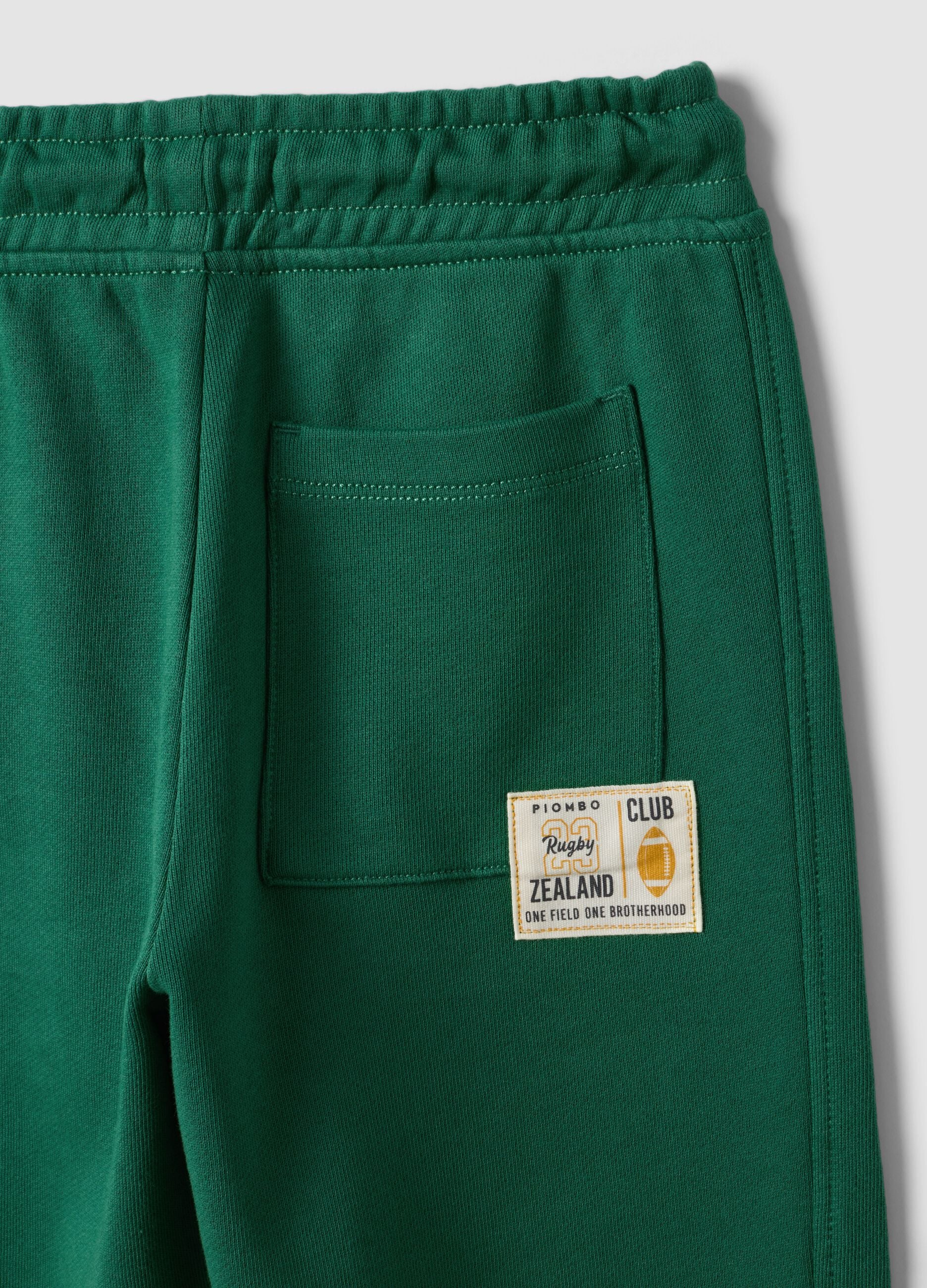 Gr&uuml;ne Jogginghose aus reiner Baumwolle mit elastischem Bund f&uuml;r Jungen