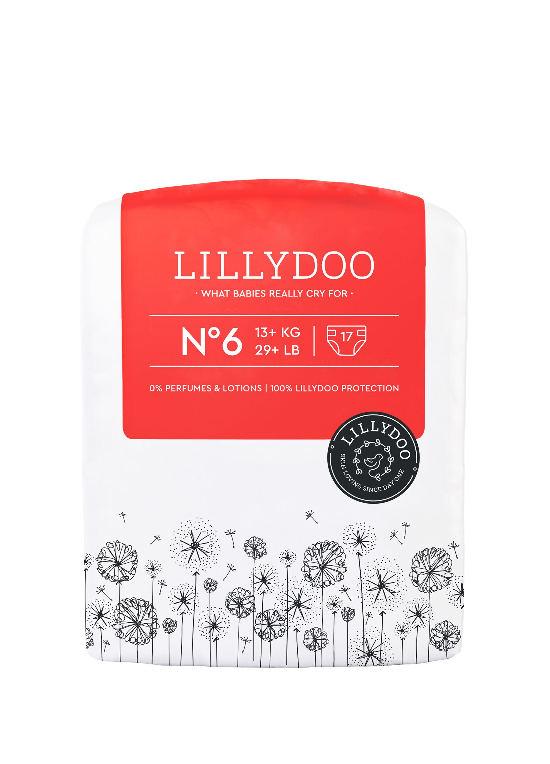Lillydoo nappies for sensitive skin N°6 (13-18 Kg)