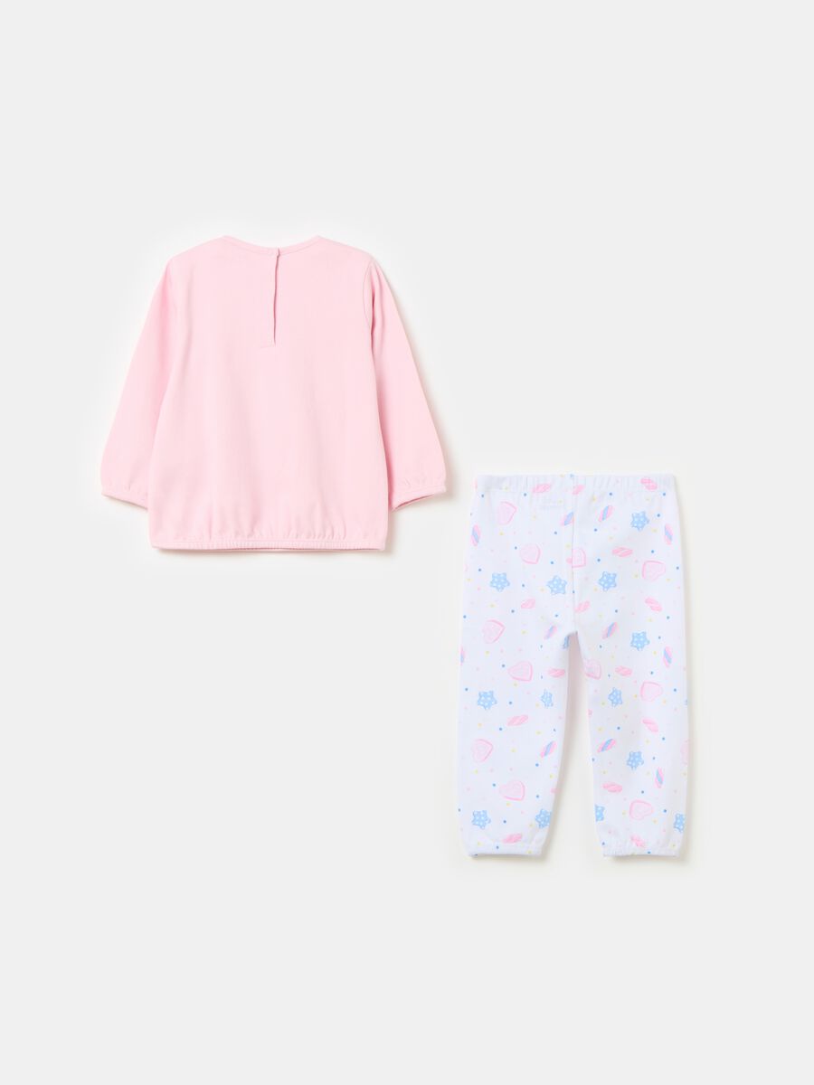 Organic cotton pyjamas with sweets print_1