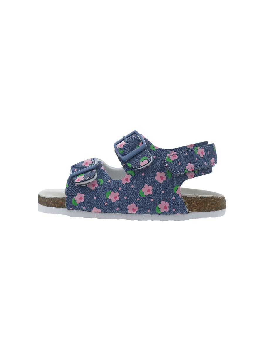 Flosty sandals with flowers print_0