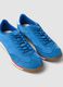 Blue genuine leather sneakers with lightweight sole_1