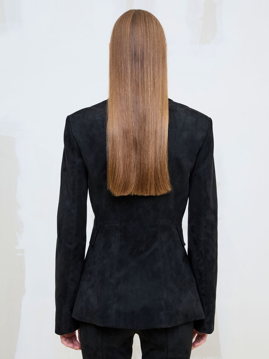 Blazer en su&eacute;dine noir_2