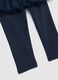 Girls' blue skirted leggings in cotton blend slim fit_3