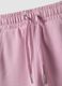 Pantaloni culotte rosa in puro cotone organico per bambina_2