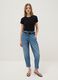 Blue Pure Cotton Baggy Trousers_0