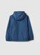 Boys' regular fit blue hooded jacket_1