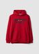 Sweatshirt vermelha com capuz em mistura de algod&atilde;o com estampado Chicago Bulls_0