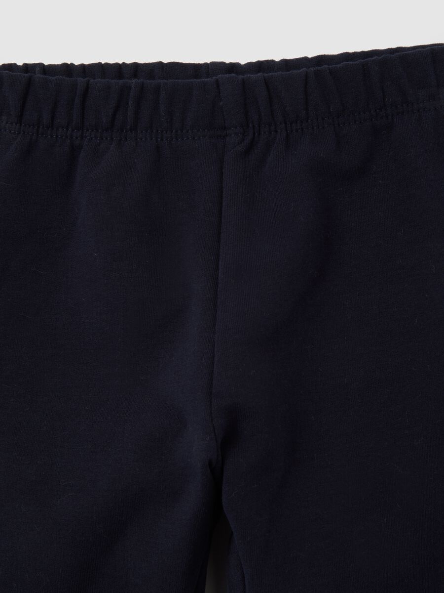 Girls' multicolour cotton sweatshirt and trousers set_3