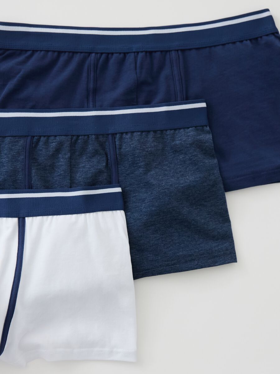 Three-pair pack boxer shorts with striped trim_3