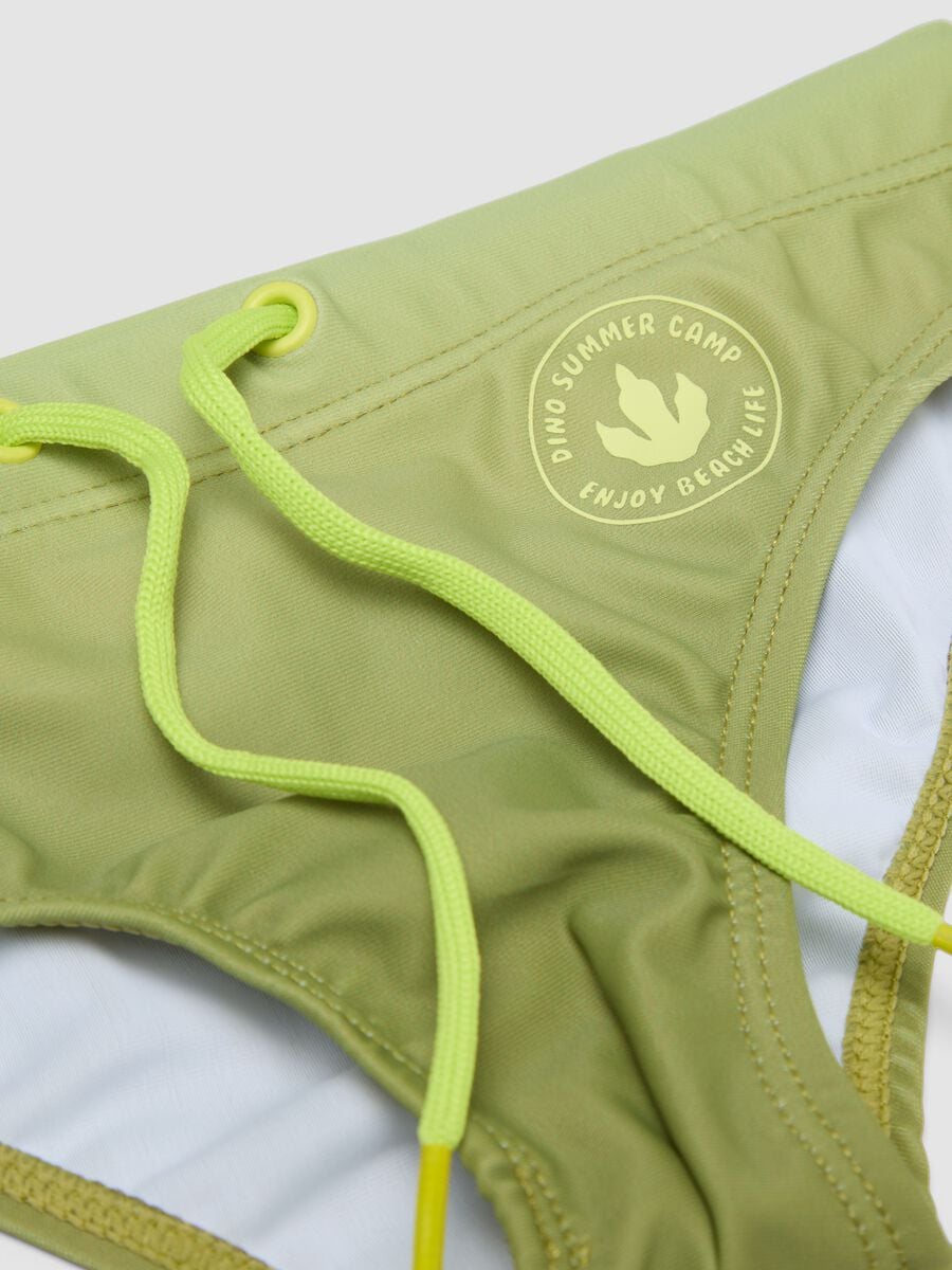 Green stretch swim briefs_2