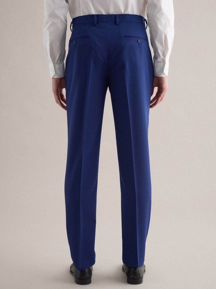 Elegant blue slim fit trousers_2