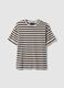 Regular fit multicolour striped cotton t-shirt_4