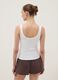White stretch cotton fitted vest top_3