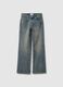 Blue Stretch Cotton Bootcut Jeans_4