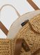 Bolso de playa beige de fibra de papel_1