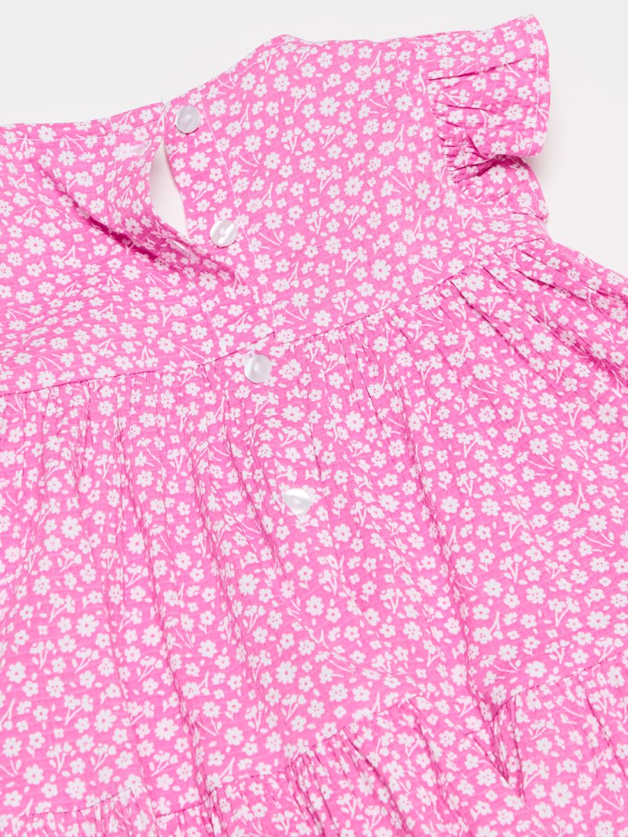 Cotton dress with small flowers print_2