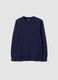 Blue long-sleeve pure cotton regular-fit top for boys_0
