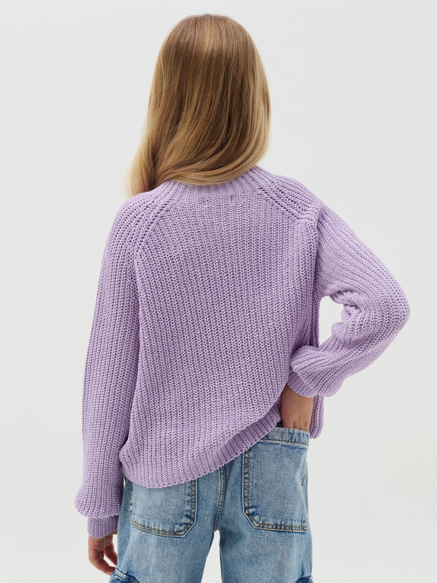 Chenille pullover with mock neck_2