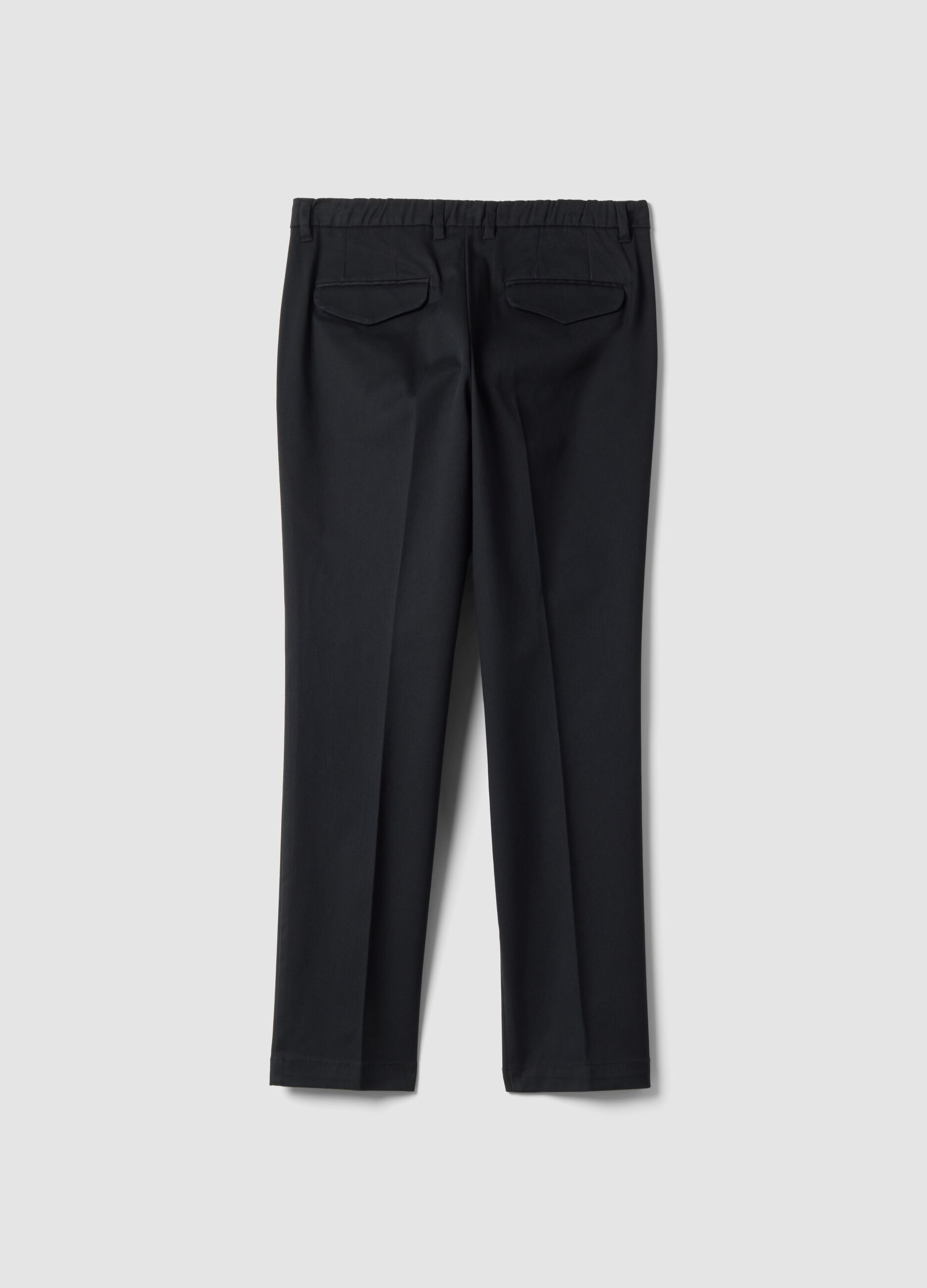 Sive slim-fit chino hlače od elastičnog twilla