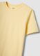 Yellow organic cotton short-sleeve T-shirt_5