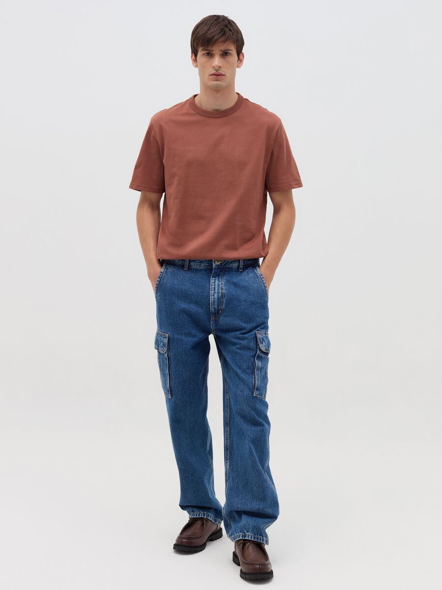 Cotton T-shirt with round neck_1