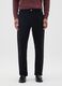 Black Regular Fit Pure Cotton Trousers_2
