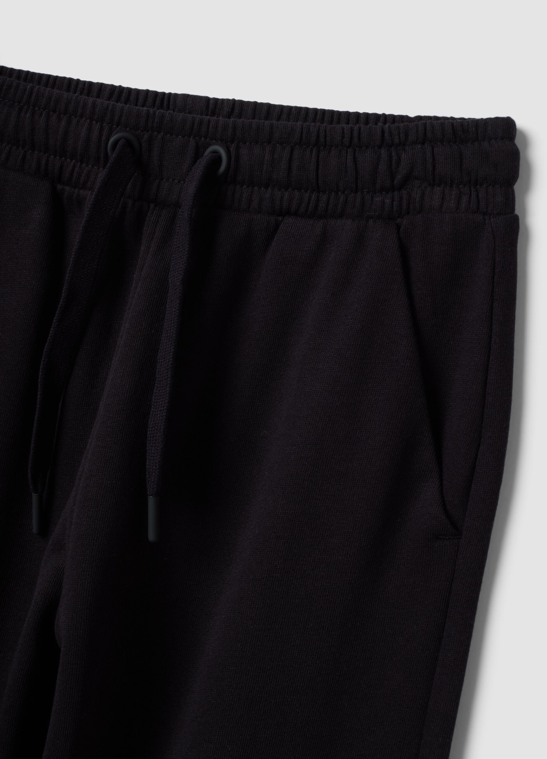 Schwarze Jogginghose aus Bio-Baumwolle