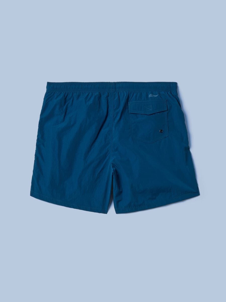 Blaue Boxer-Badeshorts ALTAVIA SAILNG mit elastischem Bund_5