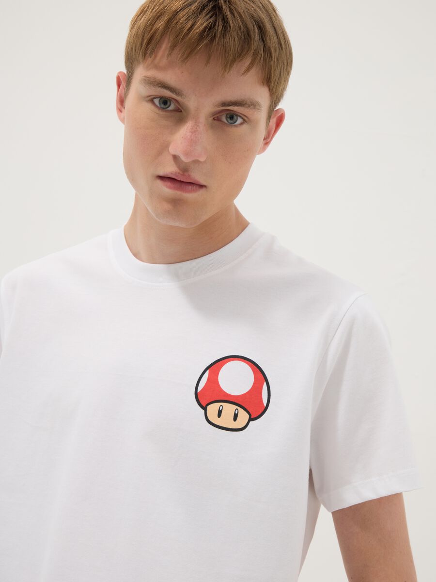 White pure cotton regular-fit short-sleeve T-shirt_3