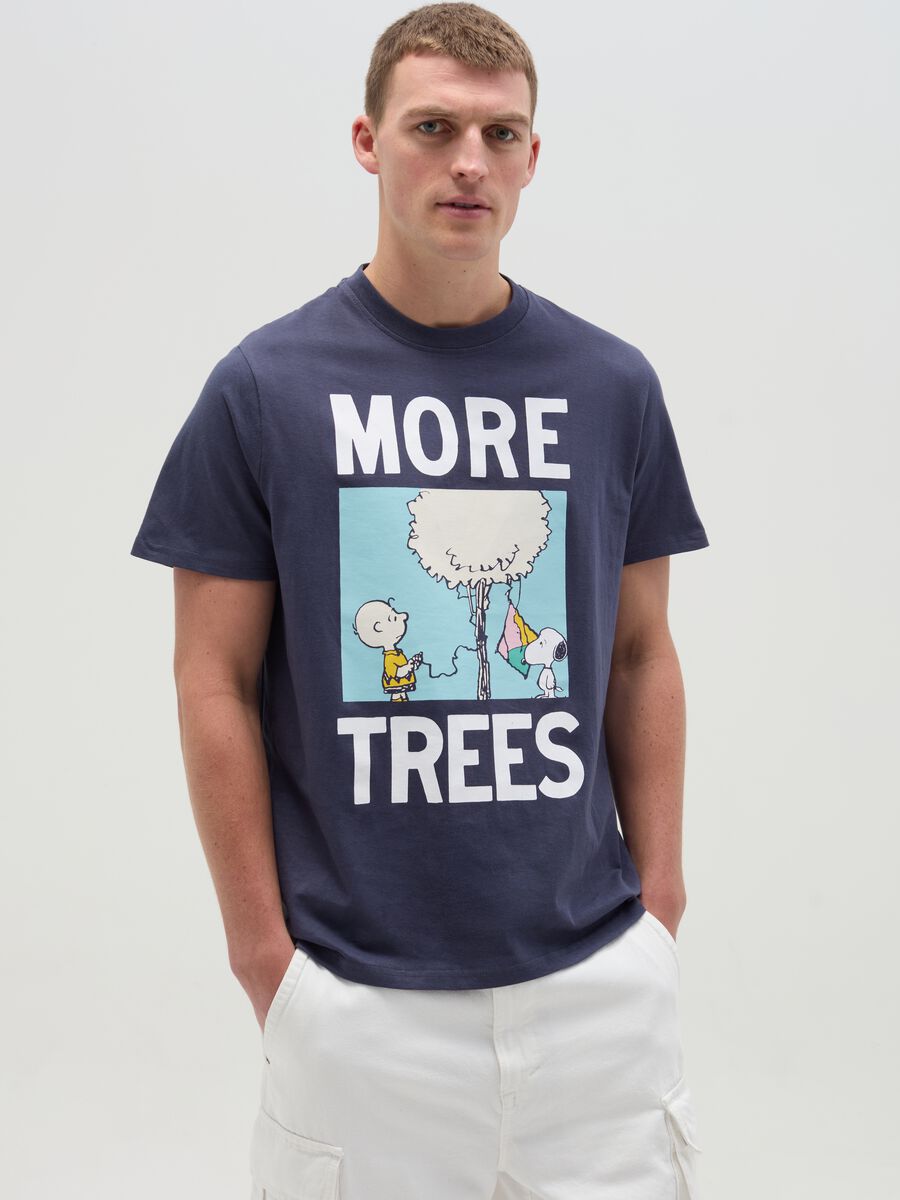 T-shirt with Snoopy and Charlie Brown print_0