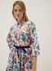 Vestido midi branco em algod&atilde;o el&aacute;stico com estampado floral_2