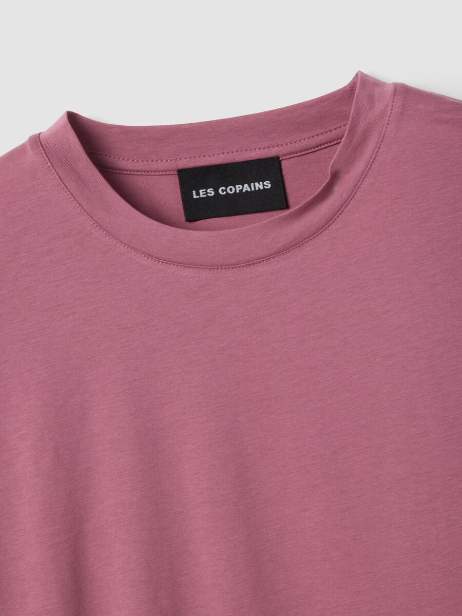 Rosa T-Shirt mit kurzen &Auml;rmeln aus Lyocell-Baumwollmix_5