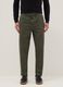 Slim Fit Green Chino Trousers in Pure Cotton_1