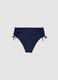 Blue bikini bottoms in stretch fabric with side ties_4
