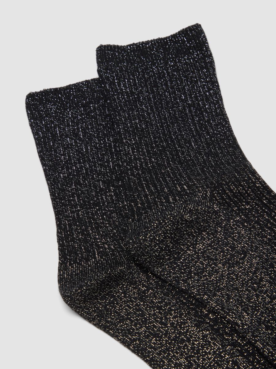2er-Pack schwarze Socken aus elastischer Bio-Baumwolle_1