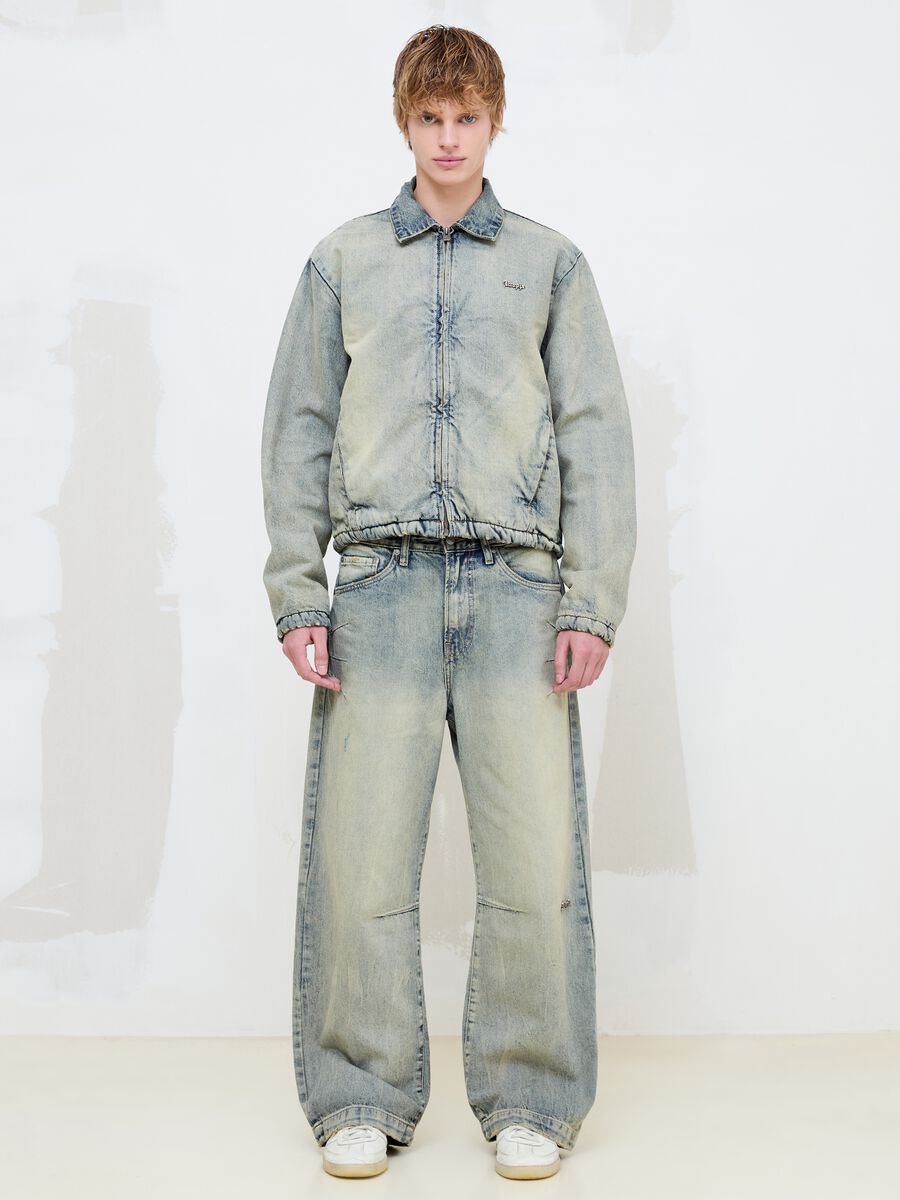 Vintage Wide-Leg Denim in Hellblau_4