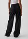 Wide-leg linen-blend trousers_1